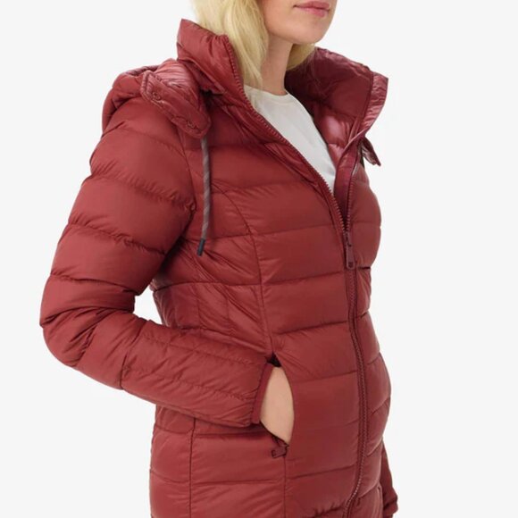 NEW Lole Claudia Down  puffer Jacket - 650 Fill Power in Tuscan Red 1225 6s3 - Picture 9 of 12